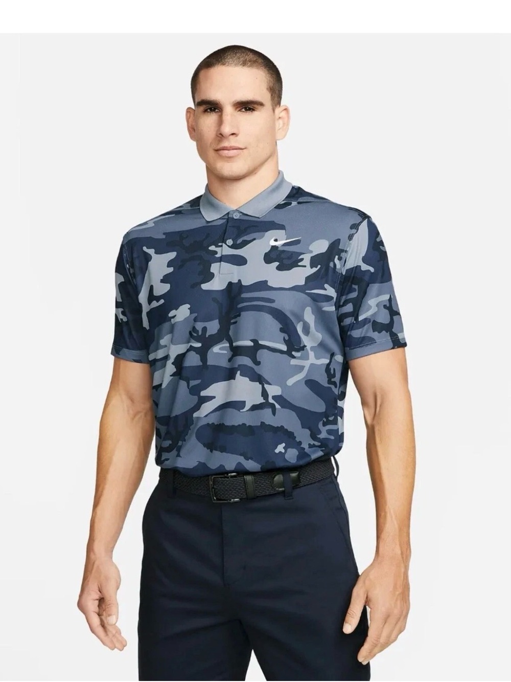Nike Golf Blue Camo Polo